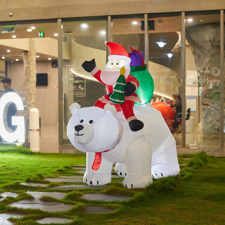 Inflatable Santa Claus with Gifts Stornfield