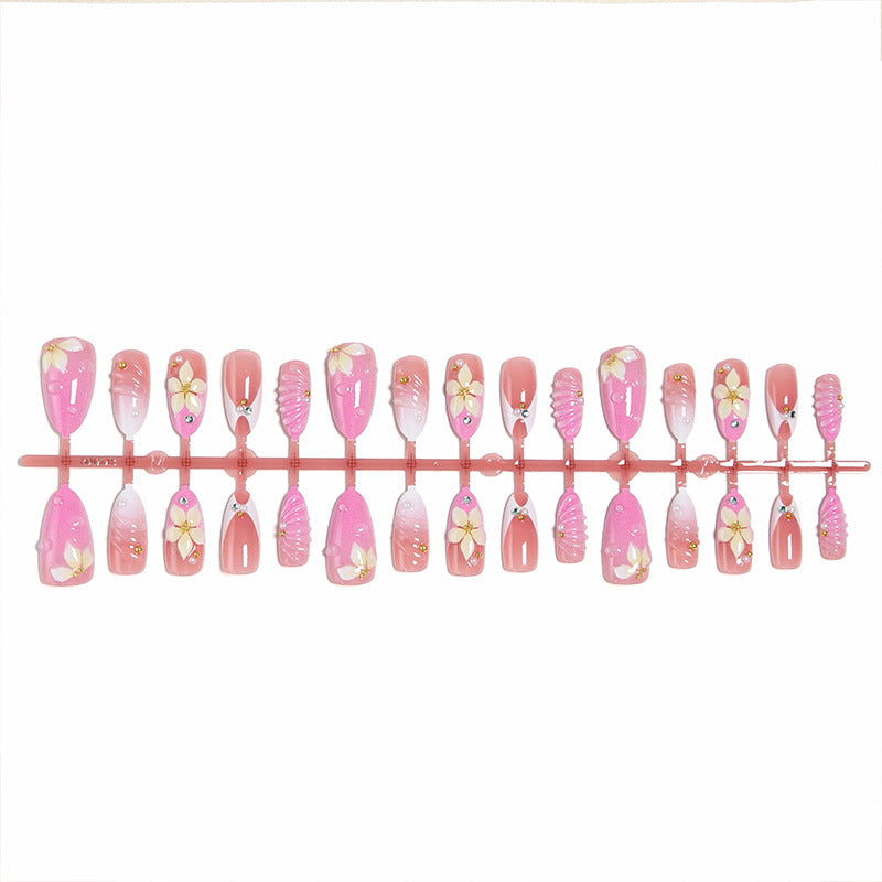 Artificial nails with enchanting flower motifs Stornfield