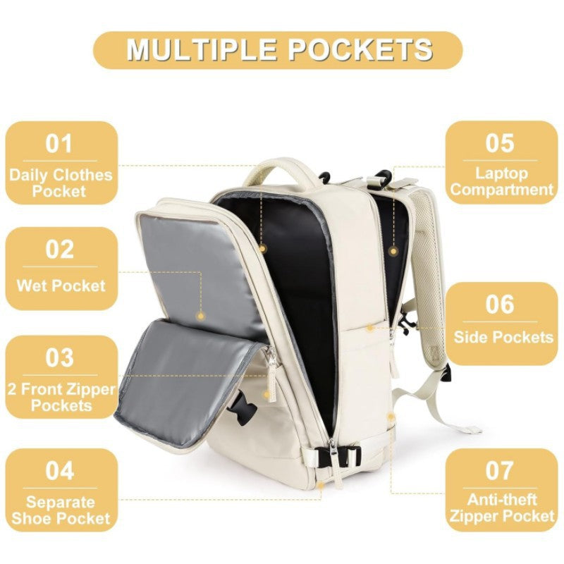 Multi-Compartment Travel Backpack Stornfield
