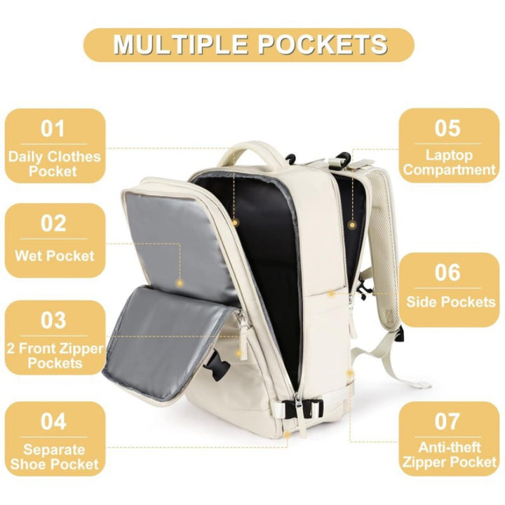 Multi-Compartment Travel Backpack Stornfield