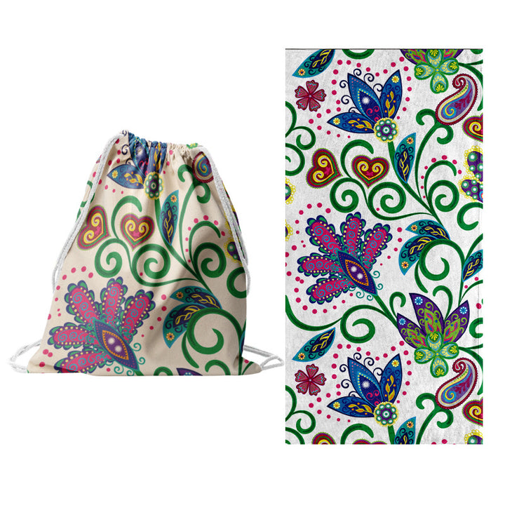 Sporty tote bag with floral design Stornfield