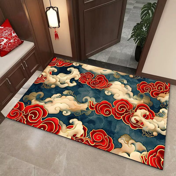 Elegant Cloud Motif Area Mat Stornfield