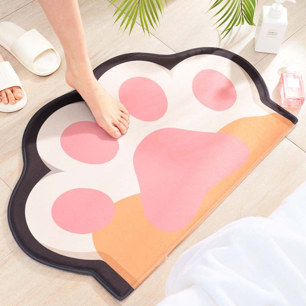 Playful Animal Design Bath Mat