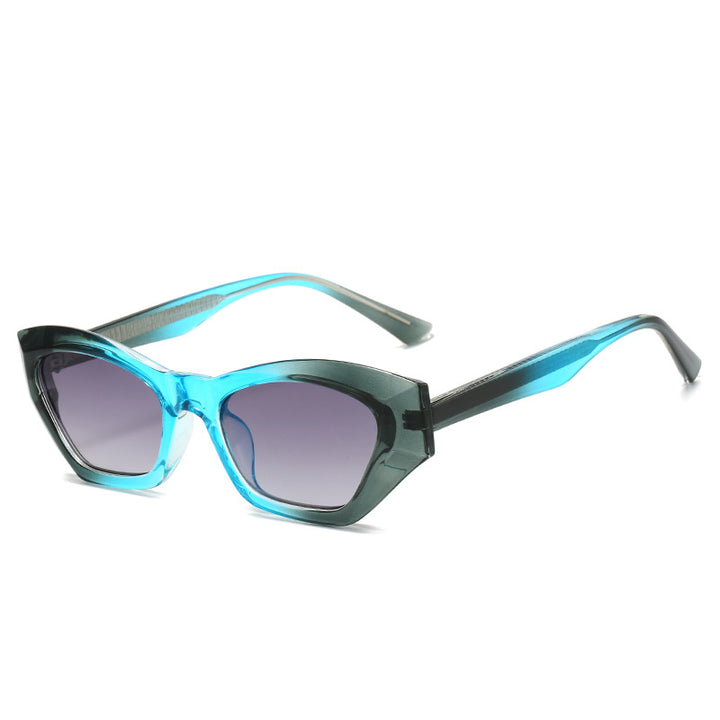 Ladies Cat-Eye Sunglasses with Modern Transparent Accents Stornfield