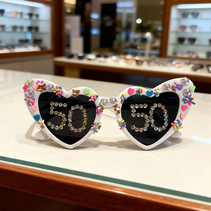 Fun Heart-Shaped Celebration Sunglasses Stornfield