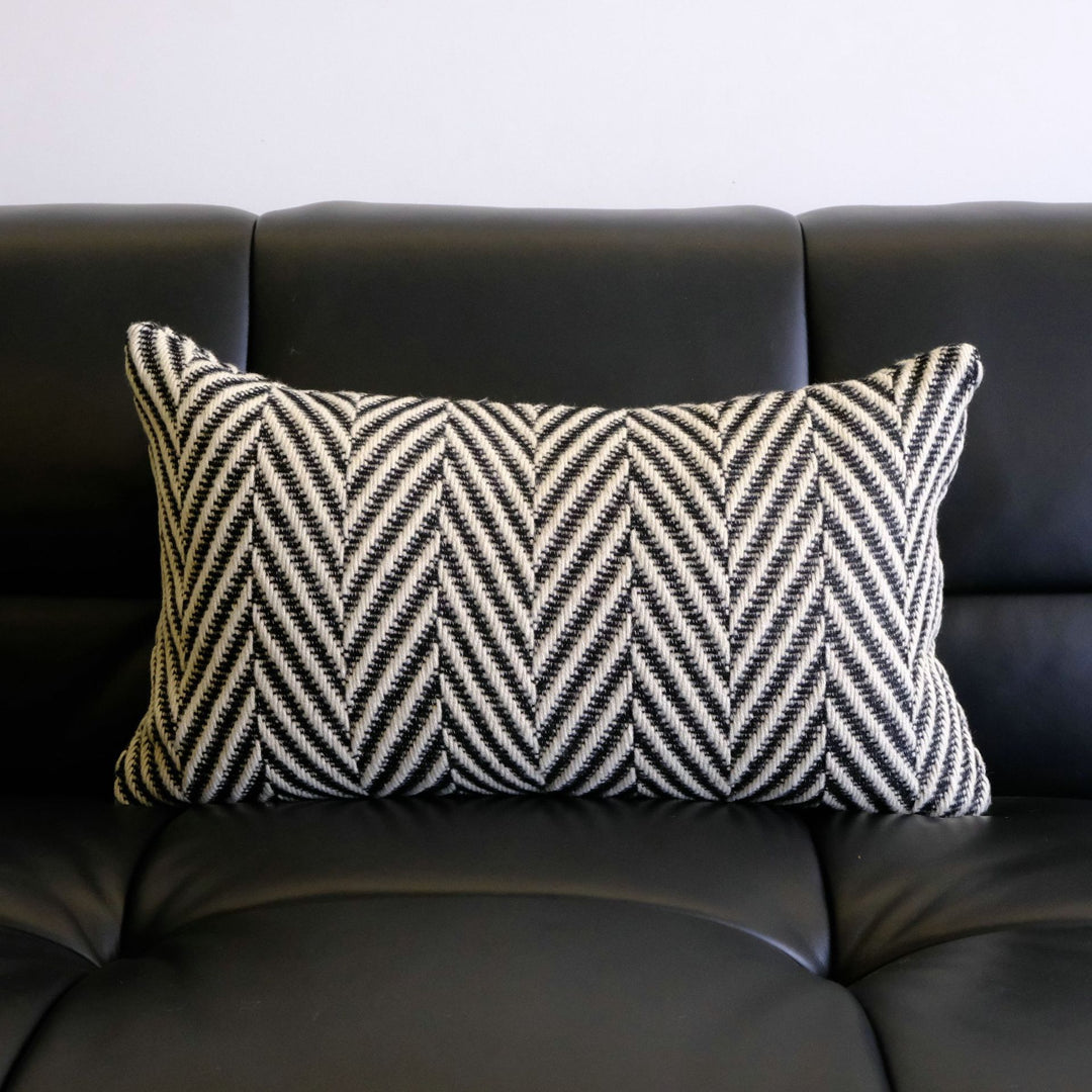 Textured Chevron Pattern Throw Pillow