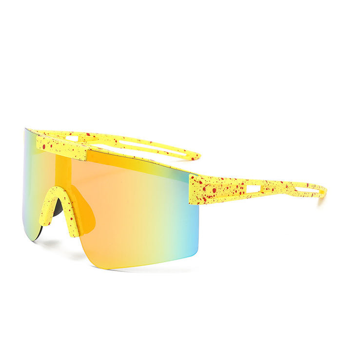 Unisex Sporty Oversized Shield Sunglasses Stornfield