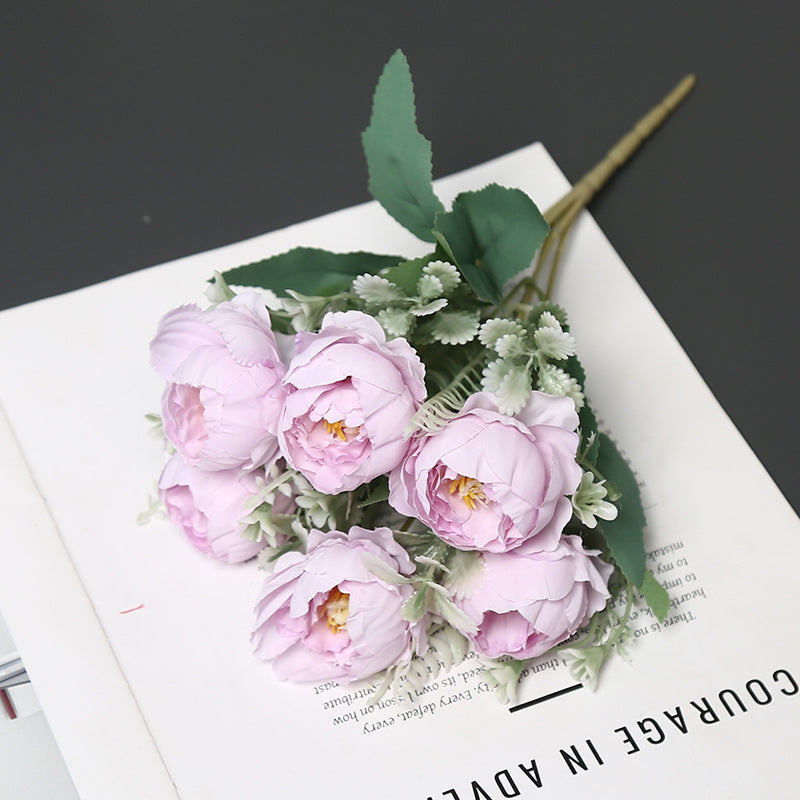 Lifelike Artificial Peony Bouquet