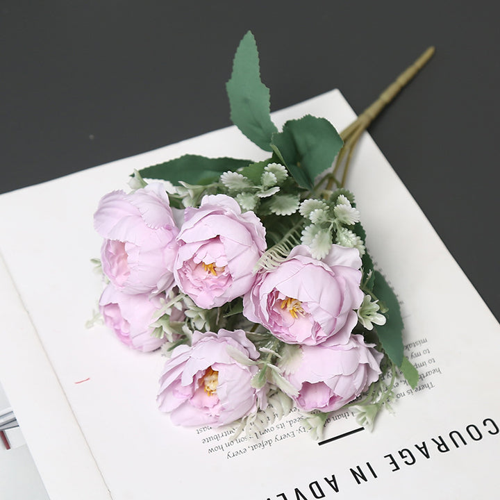 Lifelike Artificial Peony Bouquet