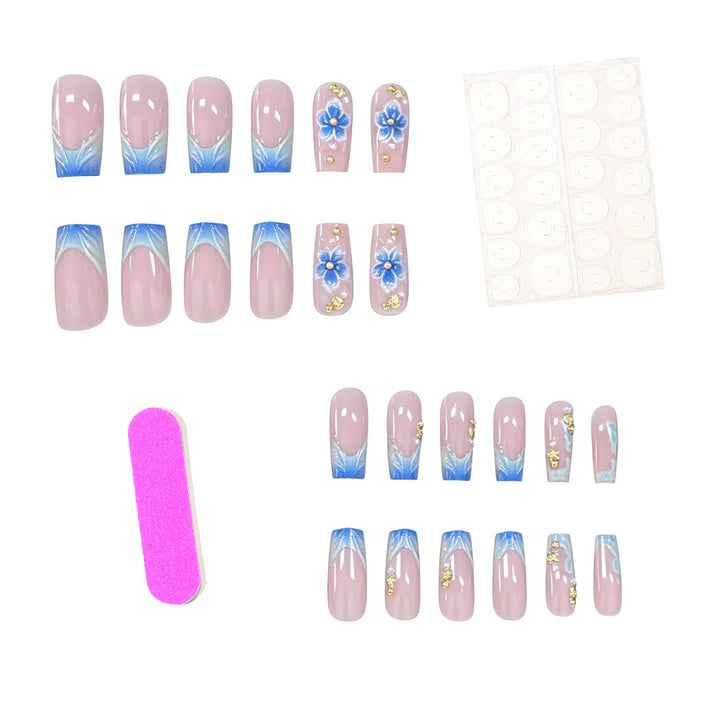 3D Floral Acrylic Nail Enhancements Stornfield