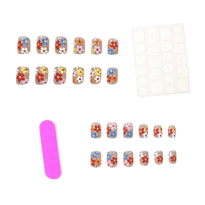 Floral-Inspired Acrylic Nail Art Stornfield