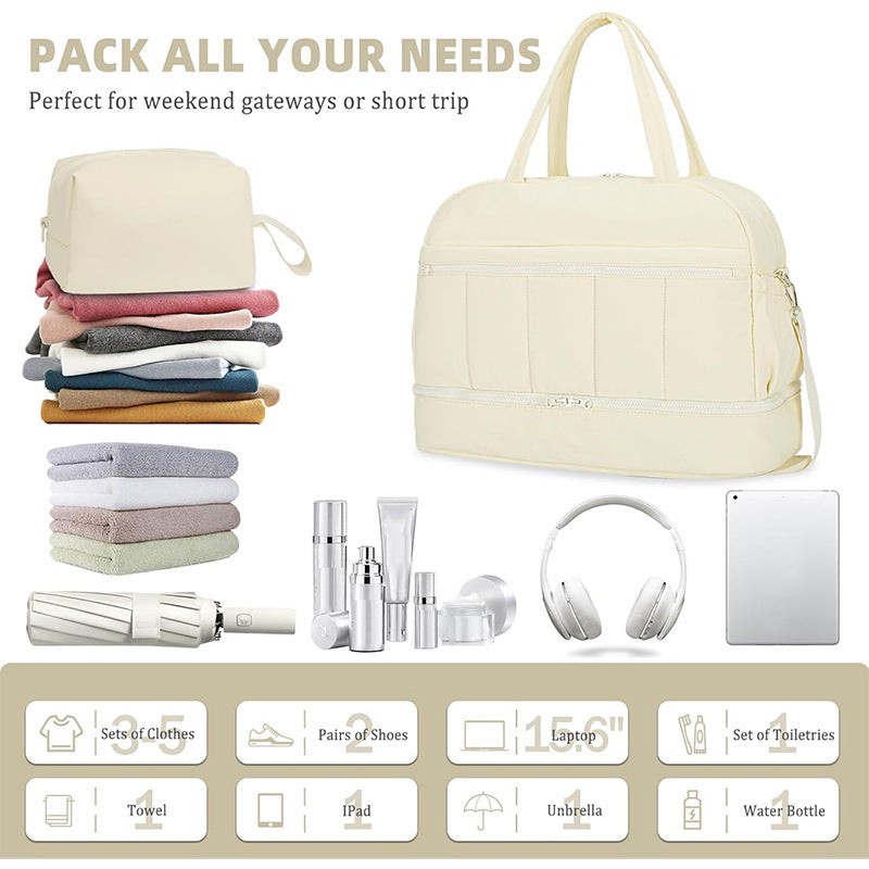 Multifunctional Travel Bag with Removable Cosmetic Bag Stornfield
