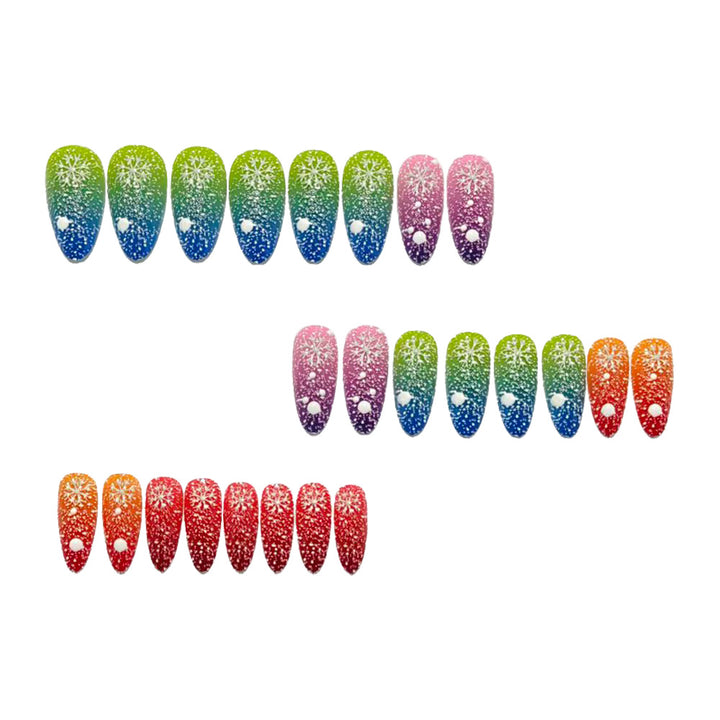 Artificial Nails in Creative Glitter Gradient Design Stornfield