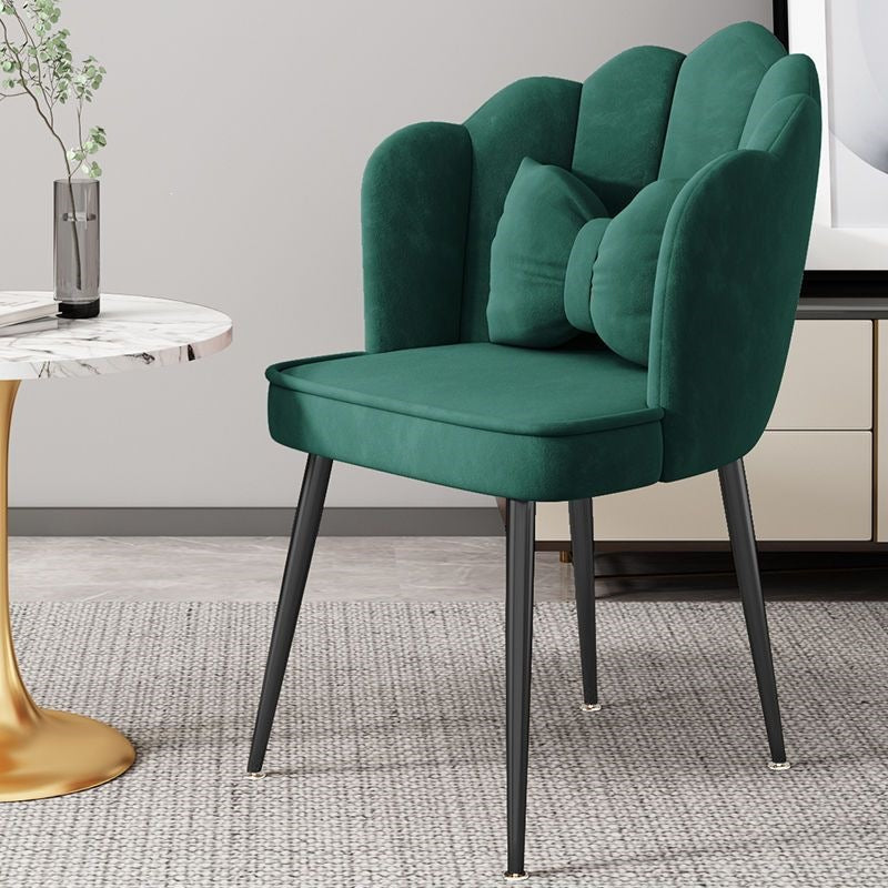 Modern Accent Chair with Gold Legs Stornfield