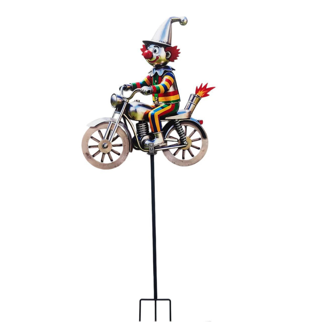Garden Decor Clown Riding Motorcycle Stornfield