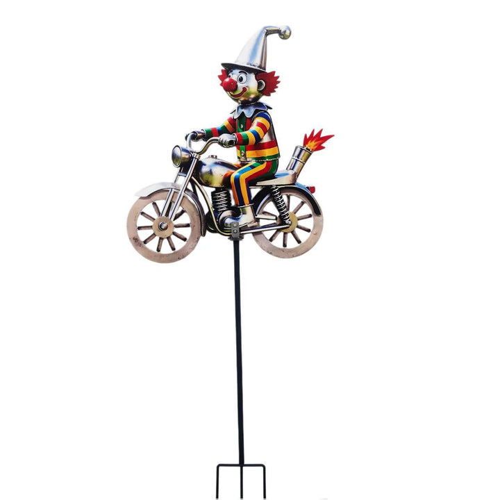 Garden Decor Clown Riding Motorcycle Stornfield