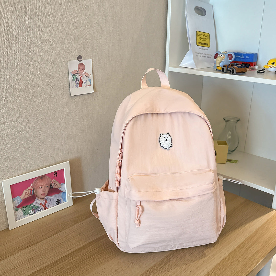 Casual Lightweight Backpack with Cute Character Charm Stornfield