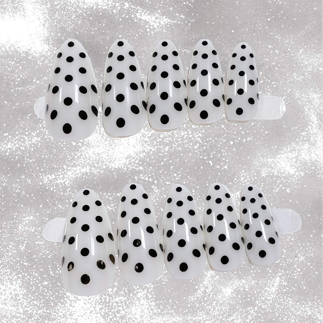 Artistic Polka Dot Design Press-On Nails Stornfield