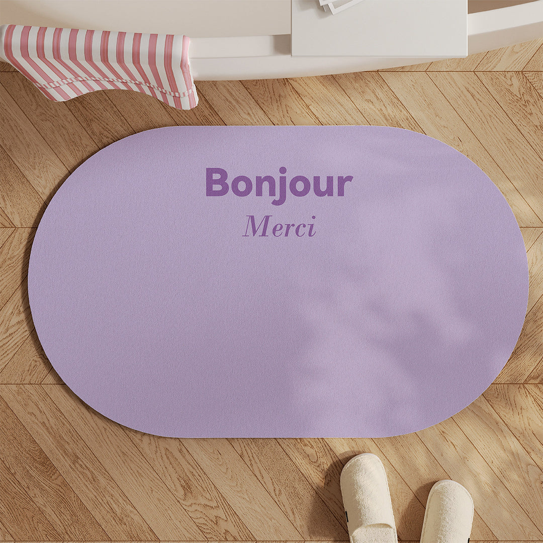 Inspirational Quote Bath Mat