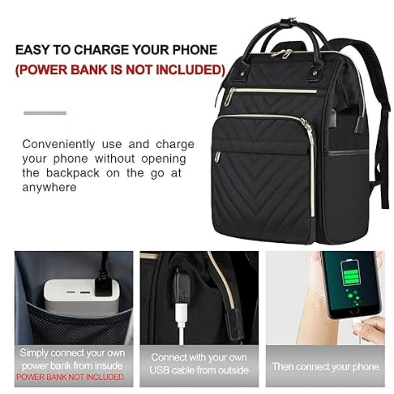 Ergonomic backpack with multiple compartments and luxurious details Stornfield