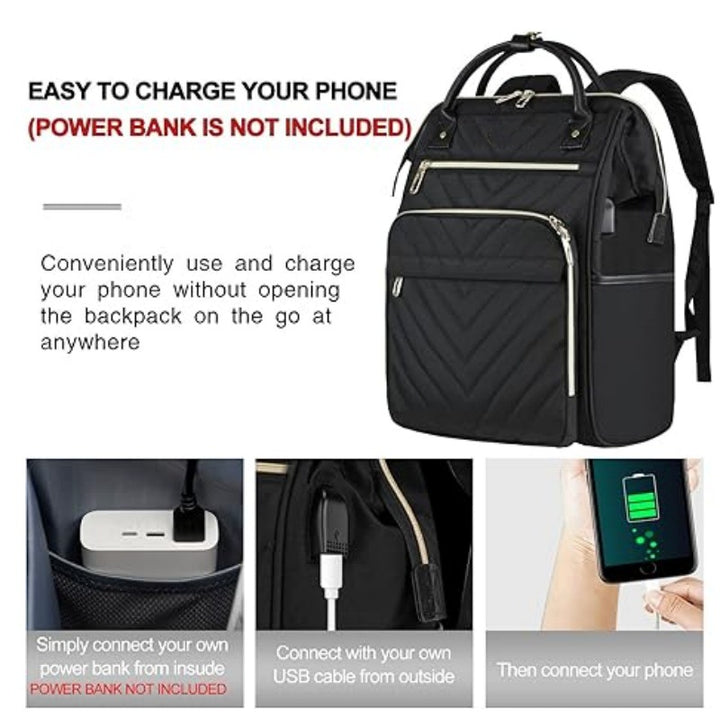 Ergonomic backpack with multiple compartments and luxurious details Stornfield