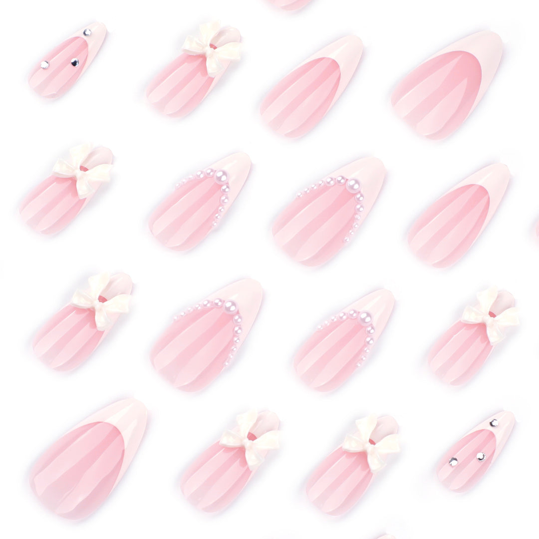 Artful stiletto nails with elegant flower embellishment Stornfield