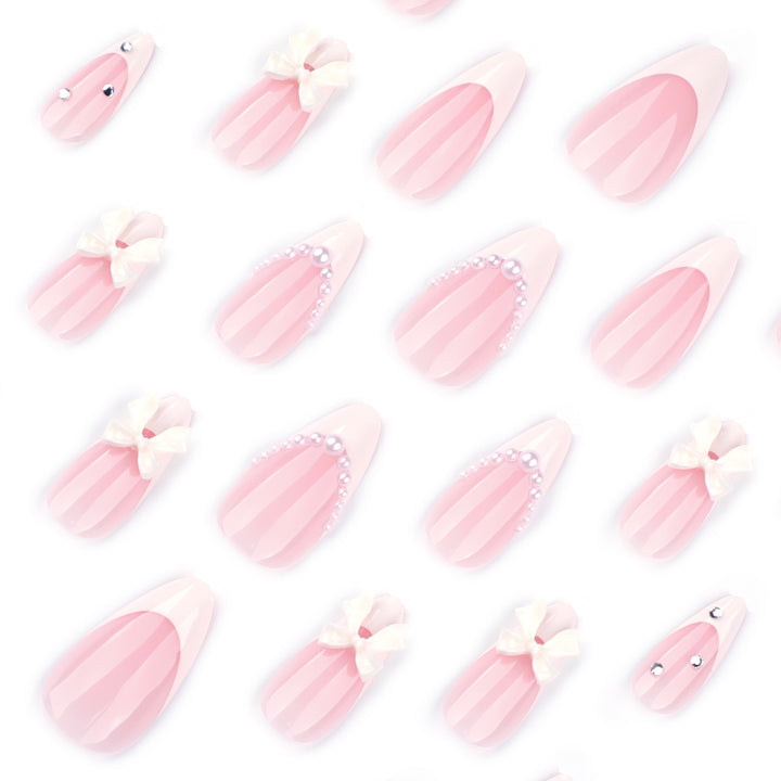 Artful stiletto nails with elegant flower embellishment Stornfield