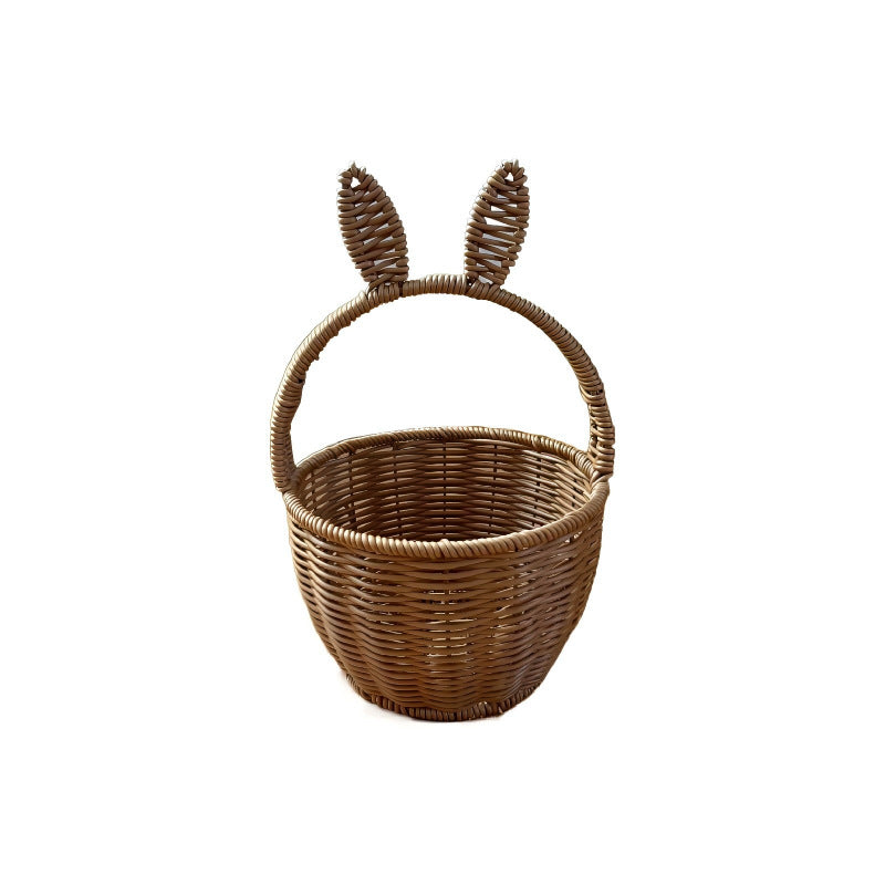 Decorative Bunny Ears Woven Basket Stornfield