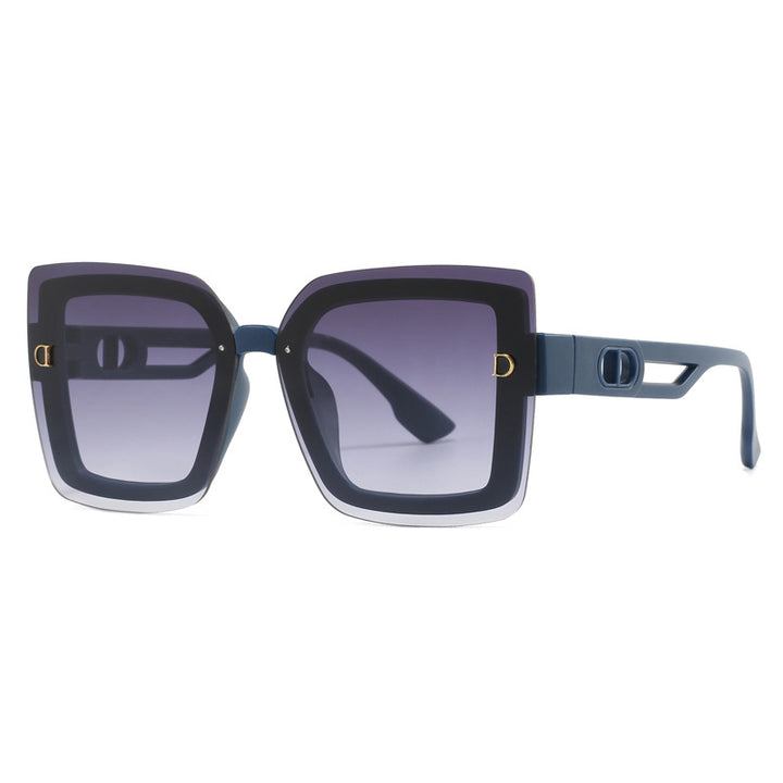 Ladies fashionable oversized sunglasses in geometric design Stornfield