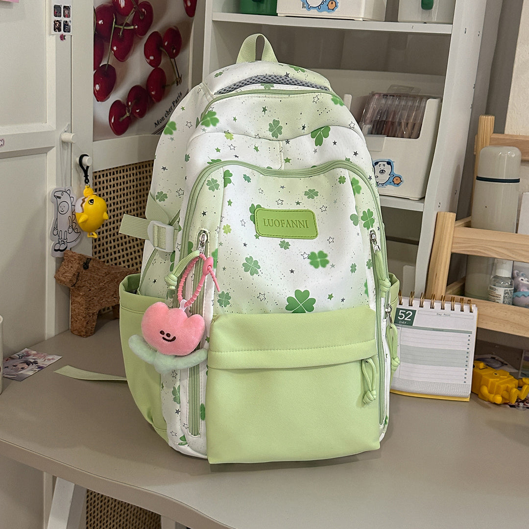 Stylish Floral Print Student Backpack Stornfield