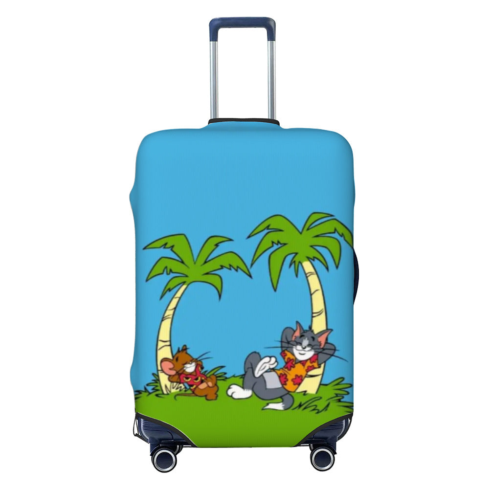 Ladies nan elastic suitcase cover with motif print, water-repellent and tear-resistant, with handle and telescopic opening Stornfield