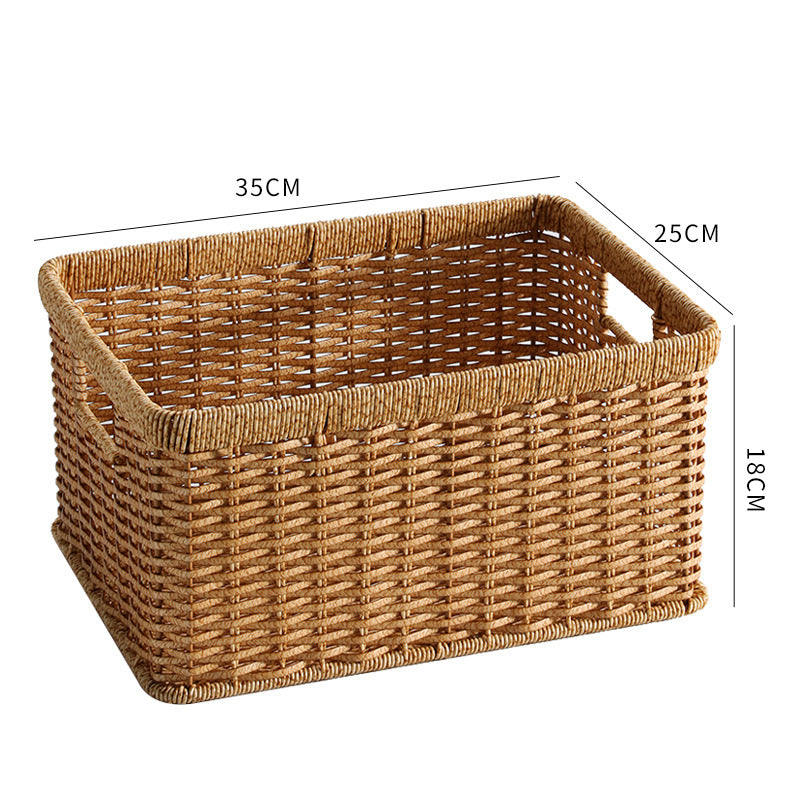 Unisex Practical Storage Basket with Open Handles Stornfield