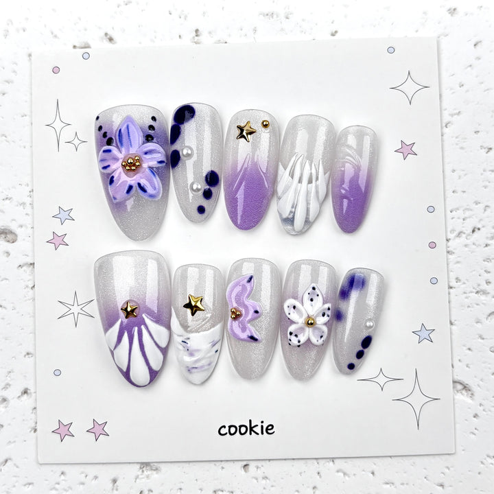 Elegant Artistic Press-On Nail Collection
