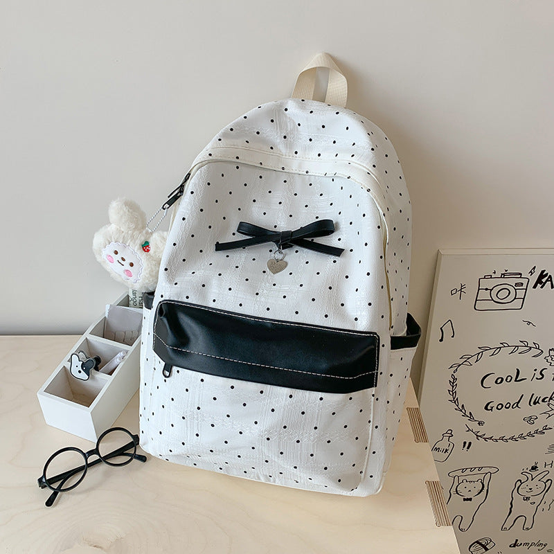 Polka Dot Patterned Mini Backpack Stornfield