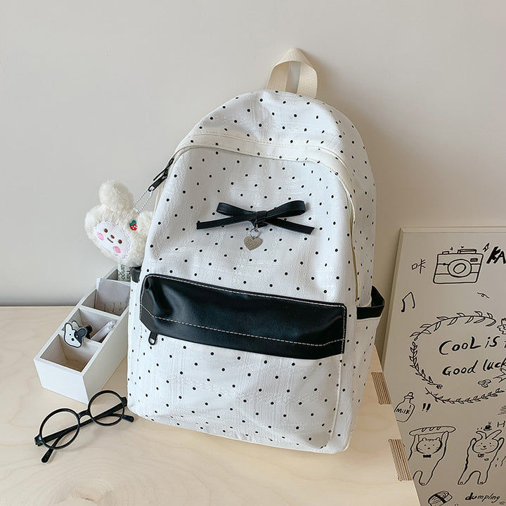 Polka Dot Patterned Mini Backpack Stornfield