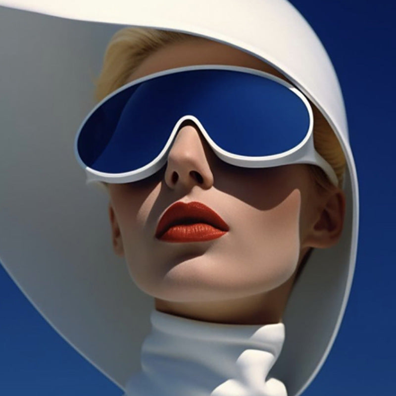 Women's futuristic sunglasses with large lenses and ergonomic frame Stornfield