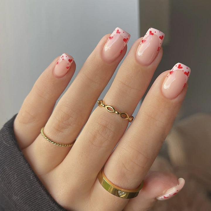 Heart-Accent Nail Art Set Stornfield