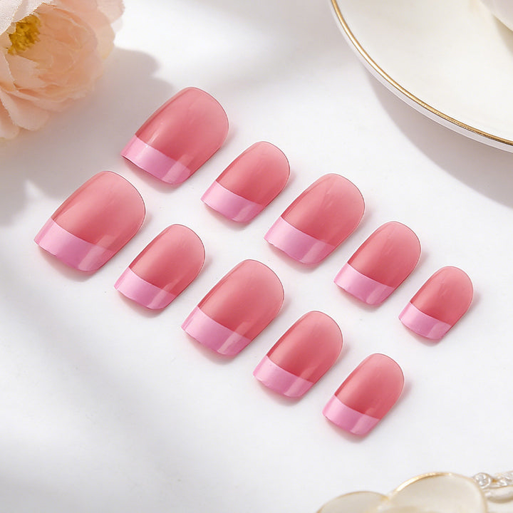 Stylish French Tip Gel Nails Stornfield