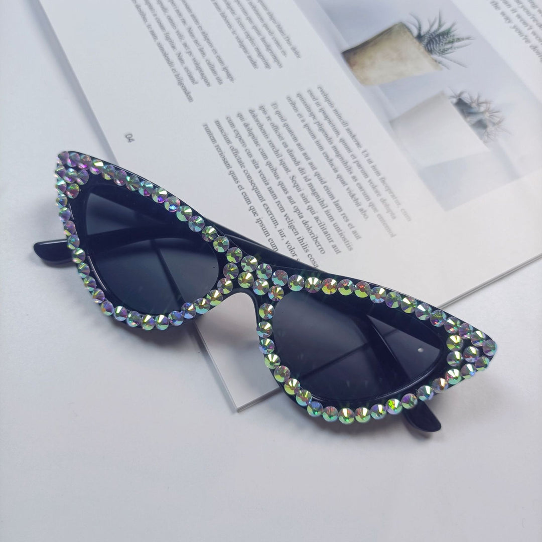 Women's Cat-Eye Sunglasses with Sparkling Crystal Trimming Stornfield