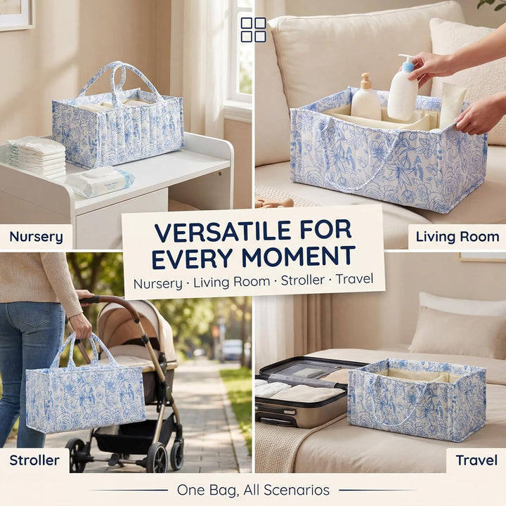 Versatile storage basket with compartments and charming animal motif Stornfield