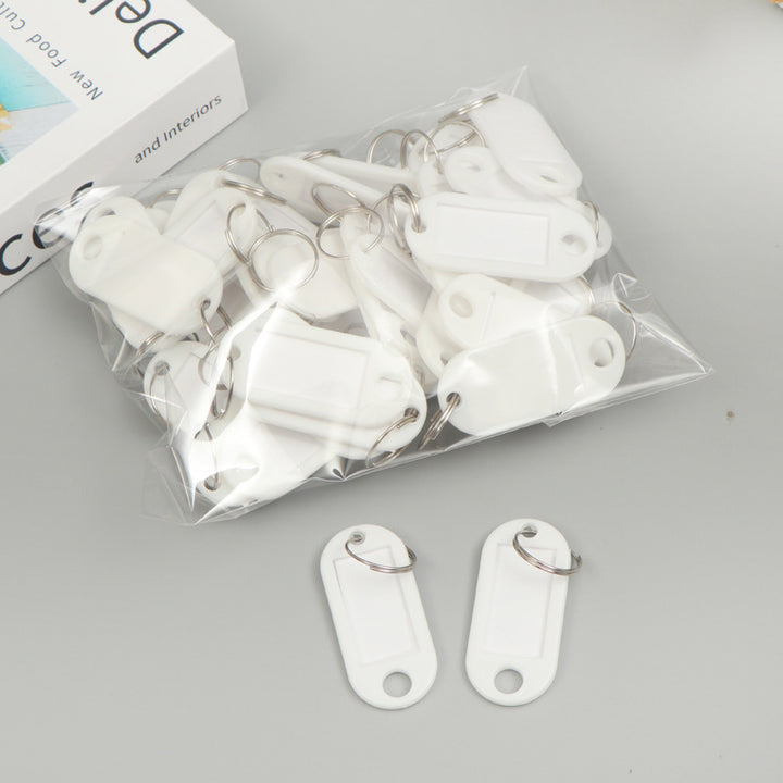 Unisex label tags with key ring and writable field Kalsten