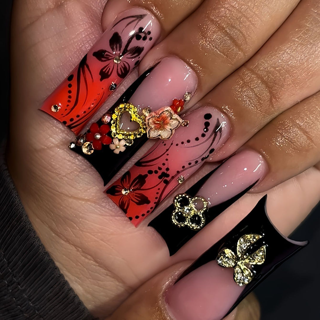 Artistic 3D Nail Art Enhancements Stornfield