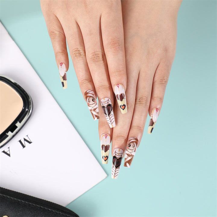 Stylish artificial nails in abstract design Stornfield