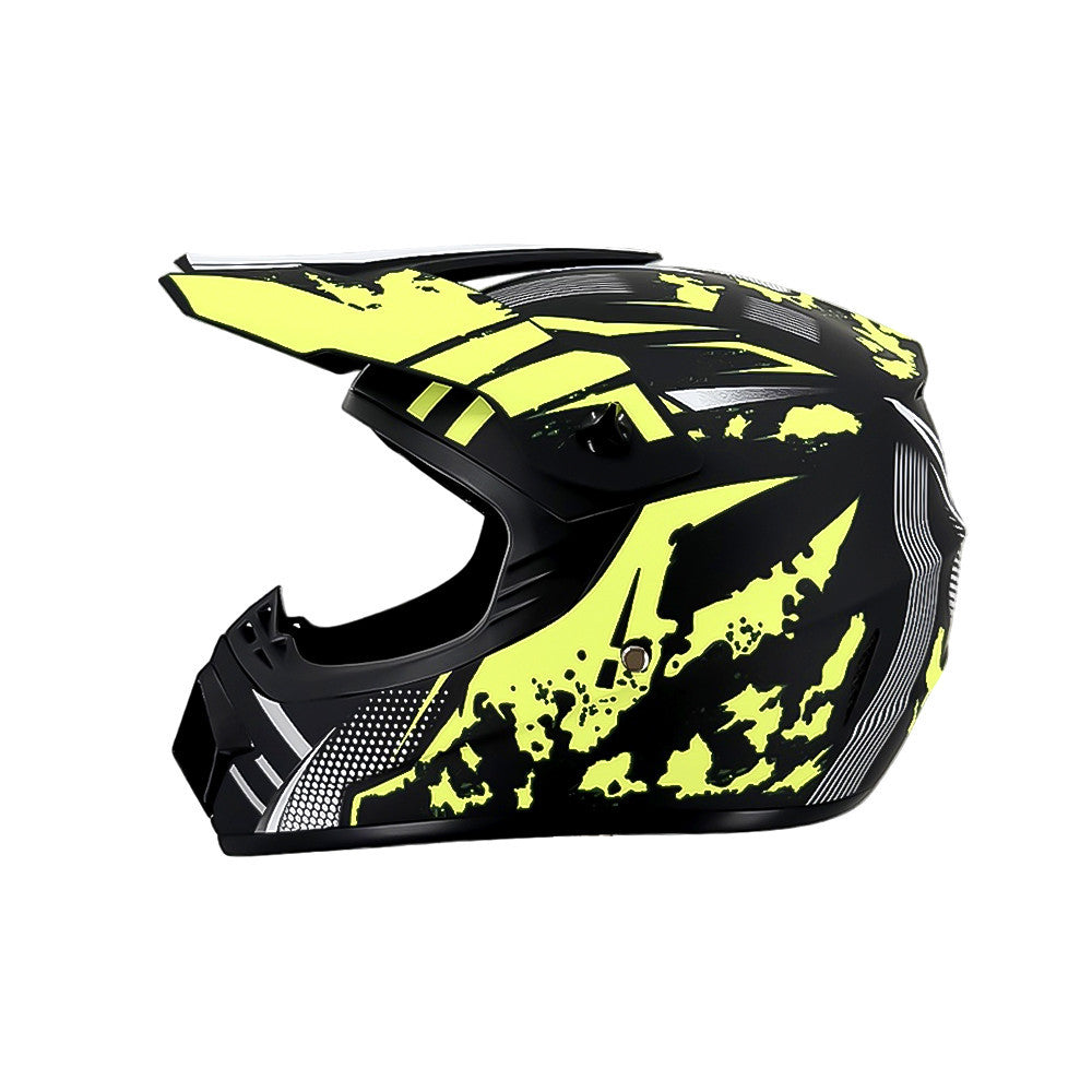 full-face motocross helmet with extended visor and reinforced chin guard Stornfield