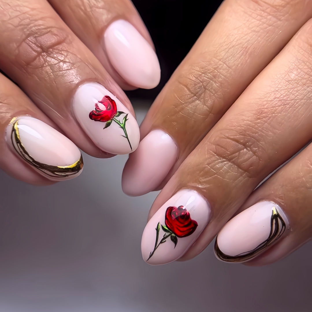 Floral Rose Nail Art Stornfield