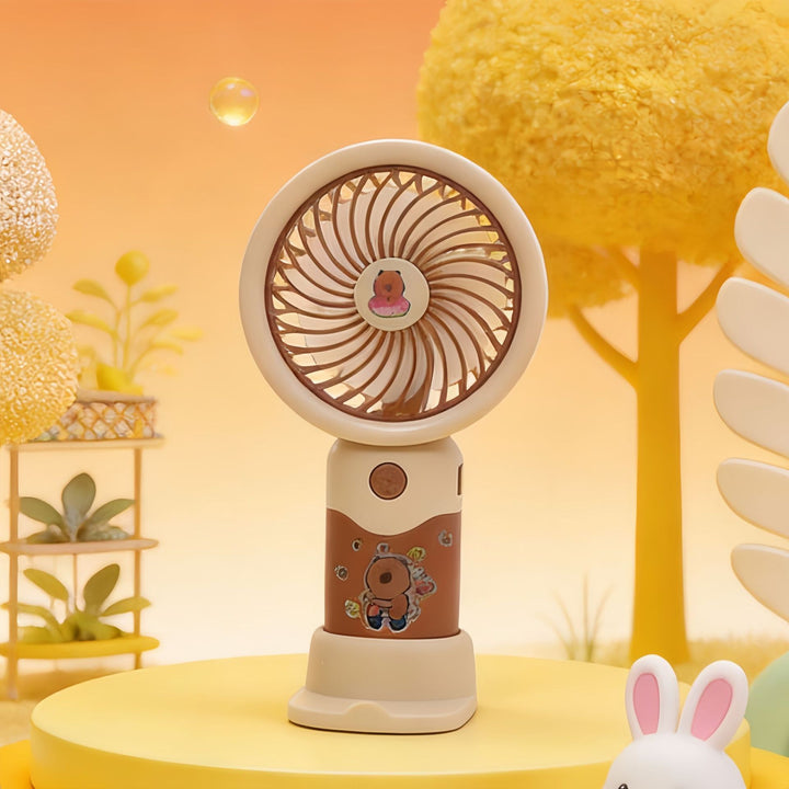 Ladies Portable Handheld Fan in Playful Animal Design Stornfield