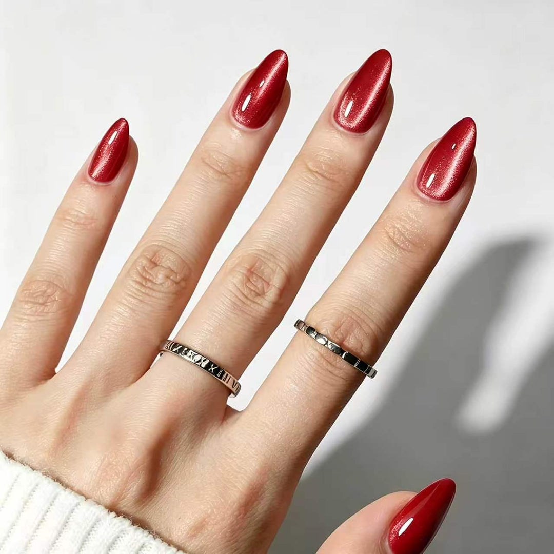 Luxurious Glossy Press-On Nail Set Stornfield