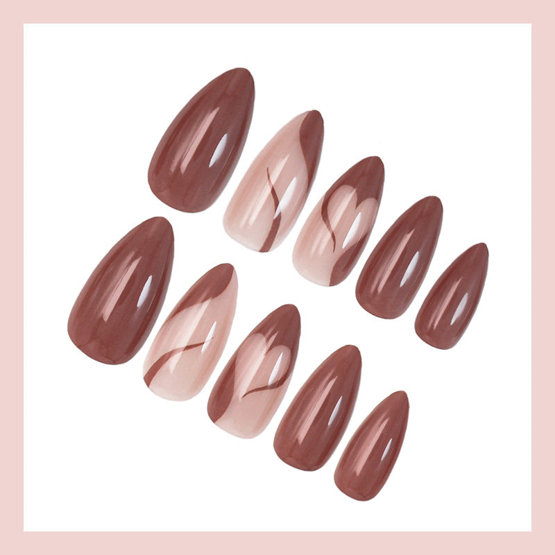 Acrylic nail set with elegant and creative design elements Stornfield