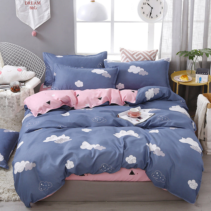 Modern Grid Pattern Comforter Set