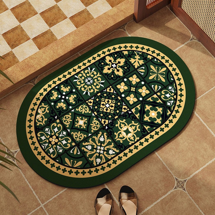 Decorative Mosaic Pattern Bath Mat